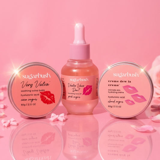 Hydrate + Nourish Trio ($91.97 value!) — bundle group shot, Sugarbush signature pink