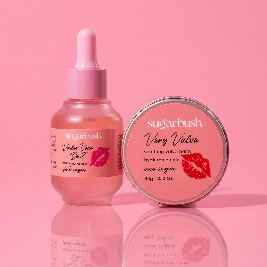 Vulva Love Bundle — bundle group shot, Sugarbush signature pink